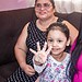 Maria Rayssa Sabóia, de 28 anos, realizou o sonho de conhecer o rosto de sua filha, Maria Heloísa, agora com 4 anos de vida. Foto: Gleison Luz/Fundhacre