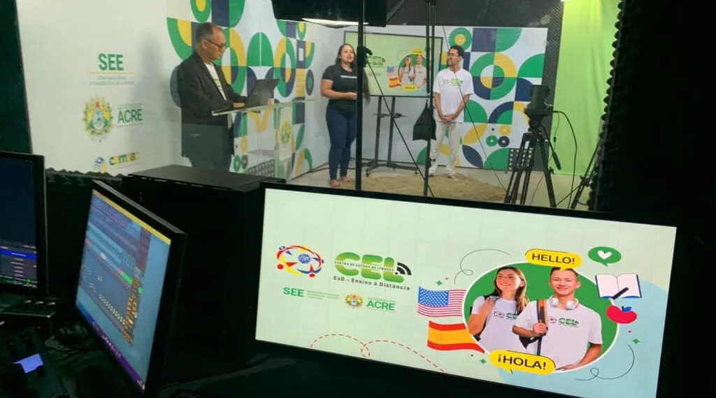 Aula inaugural foi transmitida pelo canal oficial da SEE no Youtube. Foto: Rarismar Bezerra/SEE