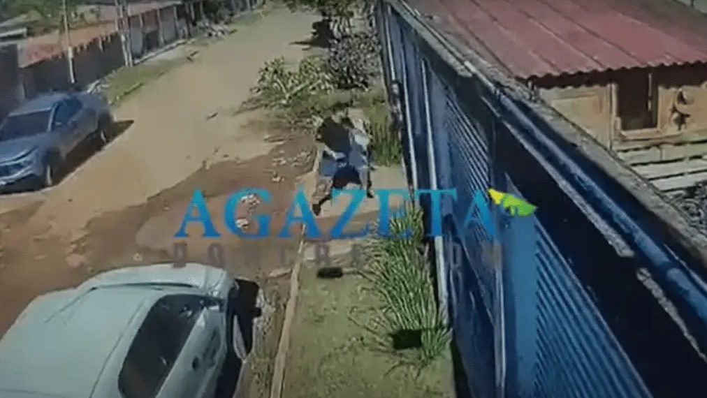 Vídeo mostra momento em que homem é esfaqueado por padrasto da namorada