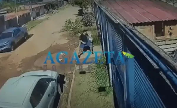 Vídeo mostra momento em que homem é esfaqueado por padrasto da namorada