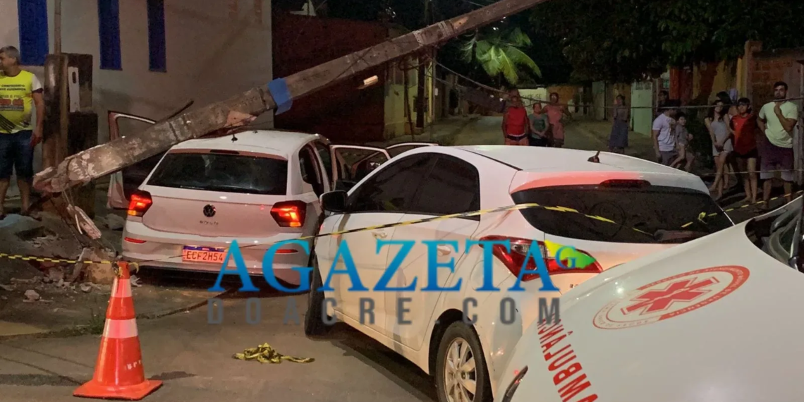 Colisão entre veículos deixa três pessoas feridas em Rio Branco