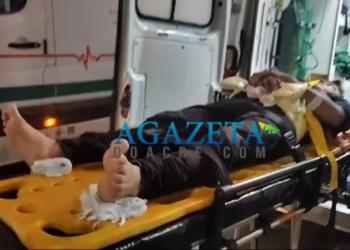 Homem cai do forro de escola no interior do Acre e é transferido para o PS de Rio Branco