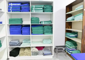 O espaço amplo garante mais organização do ambiente de trabalho. Foto: Luan Martins/Sesacre