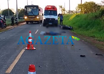 VÍDEO: Jovem é atropelado e morre esmagado em rodovia do Acre por caminhão em alta velocidade