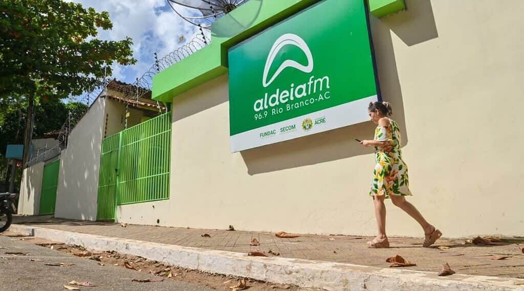 Sede da Aldeia FM em Rio Branco. Foto: Diego Gurgel/Secom