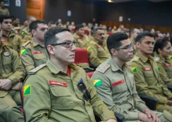 Grande parte do efetivo do CBMAC esteve presente no evento. Foto: Diego Gurgel/Secom