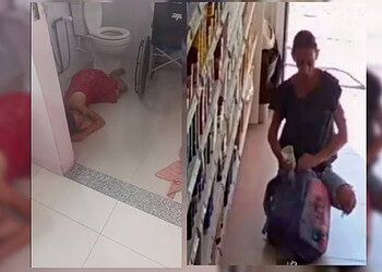Cadeirante 'passa mal' enquanto mulher furta em farmácia de Rio Branco; veja vídeo