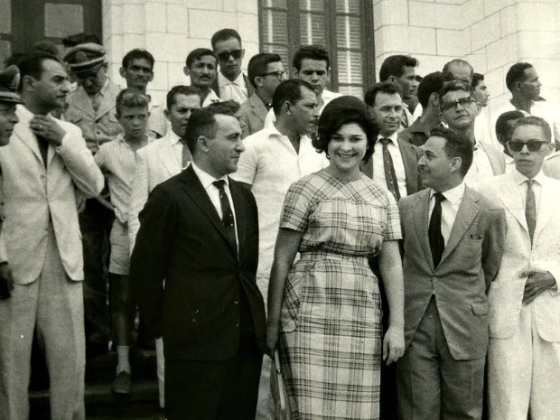 Governador José Augusto e primeira-dama Maria Lúcia - Foto: Acervo histórico do Museu Universitário da Ufac