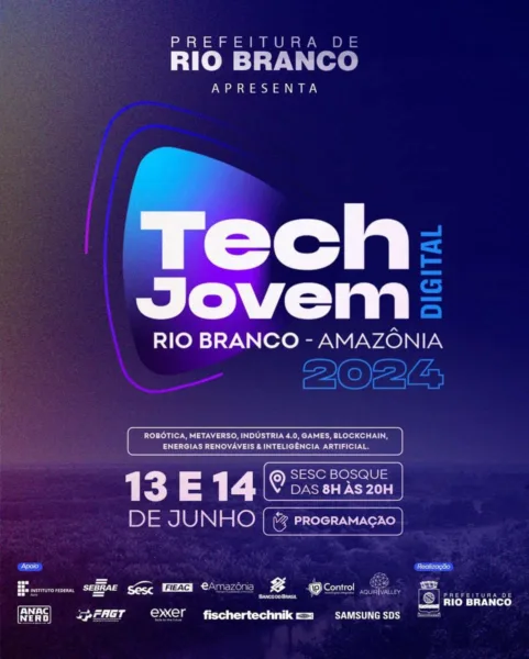 Sebrae incentiva estudantes ao empreendedorismo durante 1º Festival Techjovem Digital Rio Branco/Amazônia