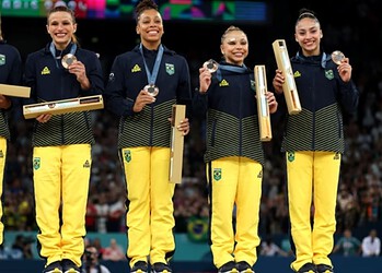 Brasil leva bronze inédito na ginástica feminina