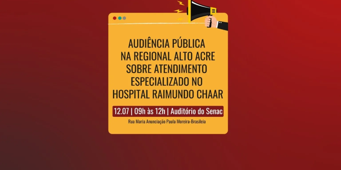 MPAC realizará nesta sexta audiência pública sobre atendimento especializado no Hospital Raimundo Chaar