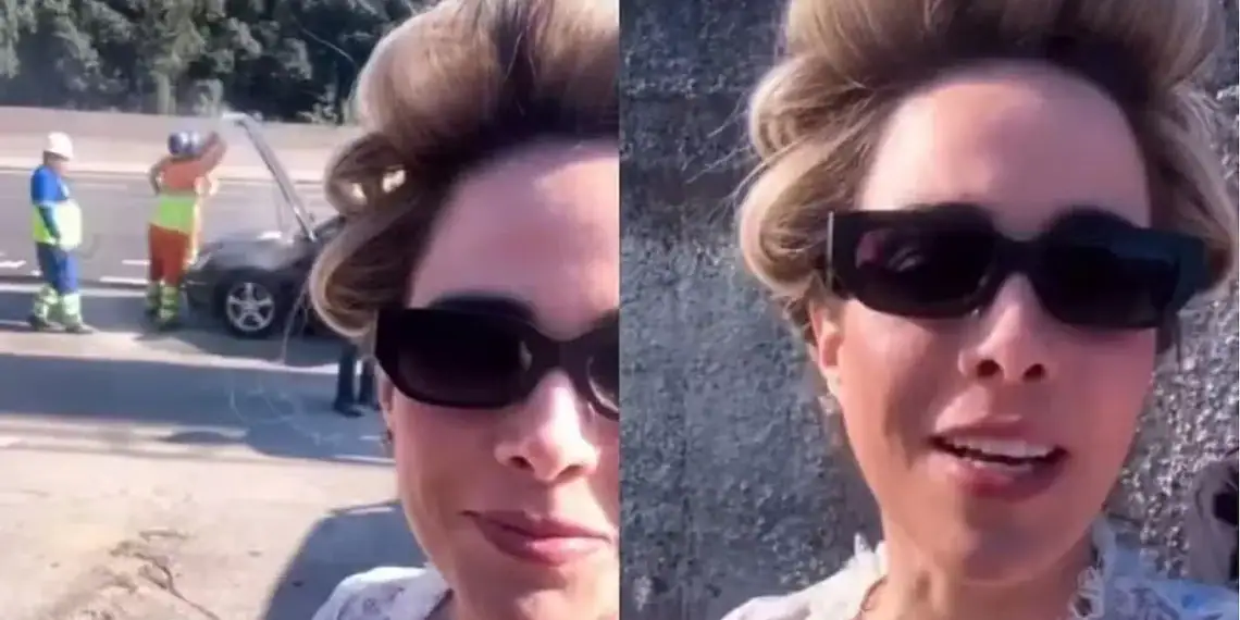 Carro de Wanessa Camargo pega fogo na estrada e causa transtorno: 'Fiquei assustada'