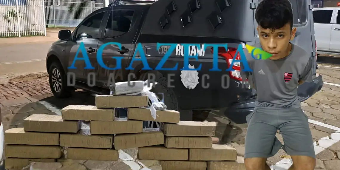 Homem é preso com mais de 20 kg de drogas na parte alta de Rio Branco