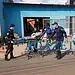 Motociclista e passageiros são atingidos por carro no Bairro Nova Estação