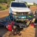 Motorista invade preferencial e colide com motociclista na BR-364