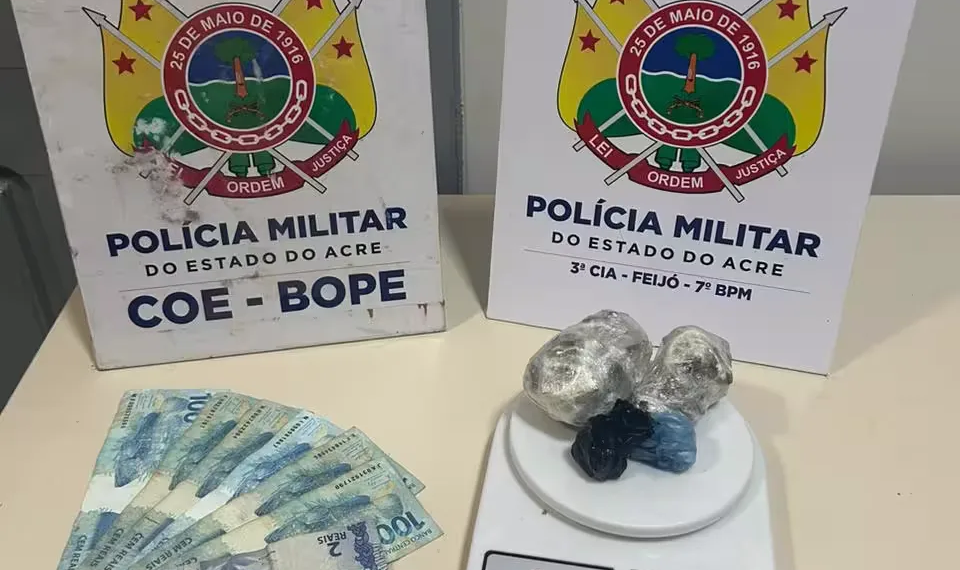 Em Feijó, militares apreendem entorpecentes e dinheiro