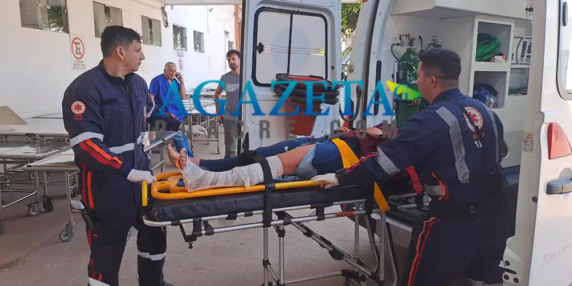 Colisão na Transacreana deixa motociclista com dedo dilacerado