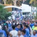 Imagens mostram multidão chegando para convenção de Bocalom e Alysson; trânsito fica congestionado na Getúlio Vagas