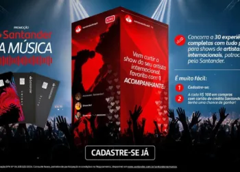 Acreanos podem concorrer a experiências completas para shows de artistas internacionais em parceria com o Santander