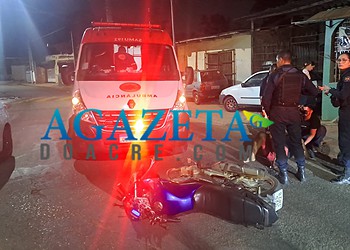 Homem perde controle de motocicleta após bater em buraco e fica ferido em Rio Branco