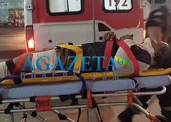 Motociclista vai parar no PS após colidir contra cavalo que atravessou a pista no interior do Acre