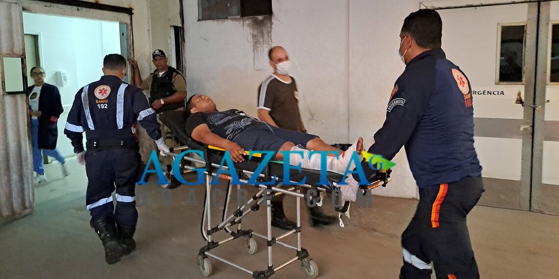 Motociclista sofre acidente ao colidir com moto estacionada em ramal no Acre