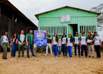 Educação leva oficina “Divertidamente” para alunos da reserva extrativista Chico Mendes