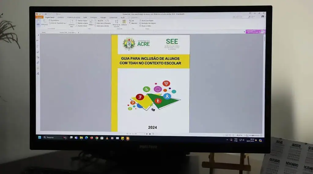 Governo do Acre lança e-book para divulgar métodos de inclusão de alunos com TDAH nas escolas