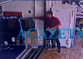 VÍDEO: Homem é flagrado furtando caixa de som em loja de eletrodomésticos na Baixada da Sobral