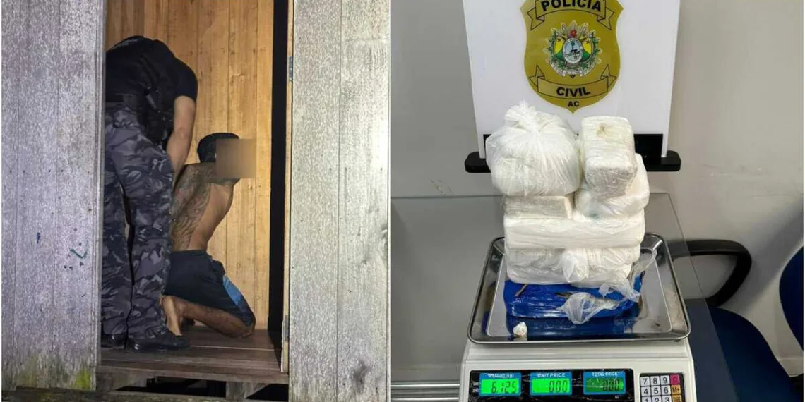 Polícia Civil do Acre captura suspeito de tráfico de drogas em Cruzeiro do Sul