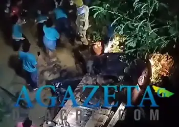 Vídeo mostra vítimas de acidente sendo socorridas após carro cair em igarapé no Acre