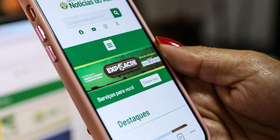 Hotsite pode ser acessado pelo celular, tablet ou computador. Foto: Marcos Vicentti/Secom