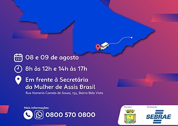 Sebrae Móvel realiza ação em Assis Brasil para fortalecer empreendedores locais
