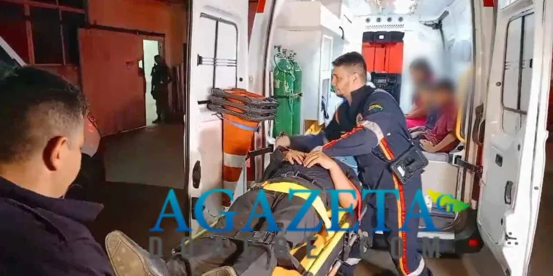 Acidente na estrada de Porto Acre deixa três feridos, incluindo duas crianças