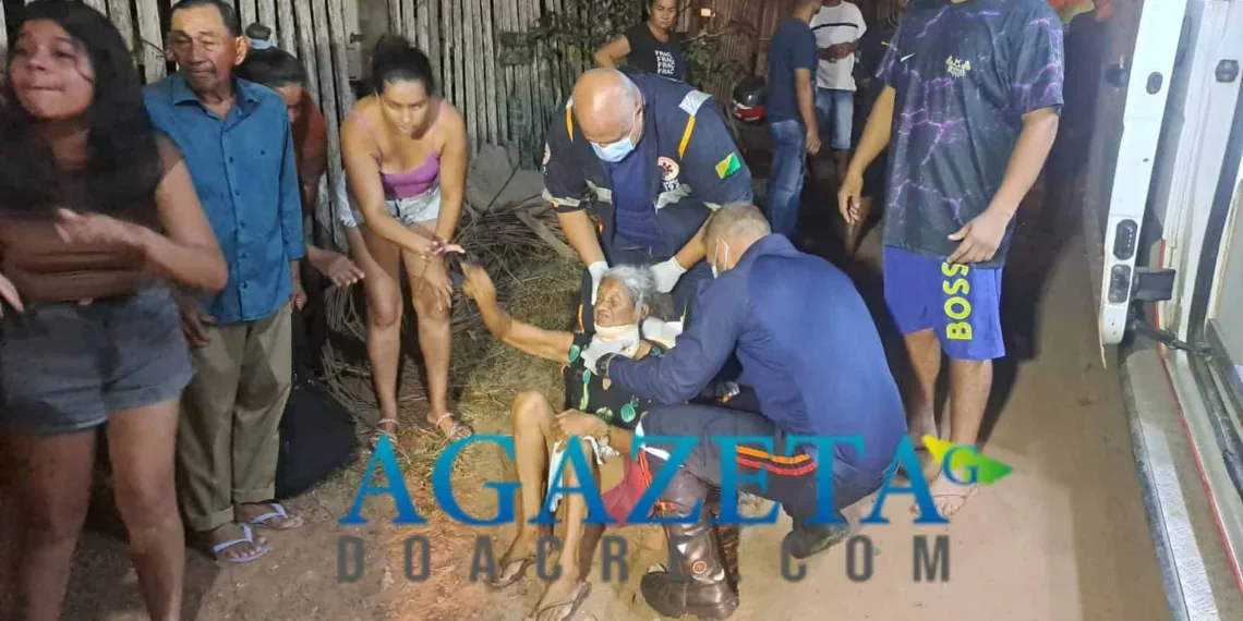 Aposentada fica ferida após ser atropelada por motociclista em Rio Branco
