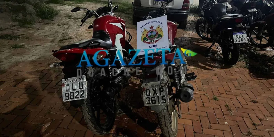 PM recupera duas motocicletas roubadas; suspeito não foi localizado