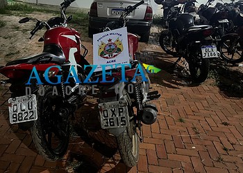 PM recupera duas motocicletas roubadas; suspeito não foi localizado