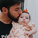 Pequena Bella e o pai, Roberto Neto. Foto: cedida