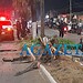 Motorista sem CNH perde controle de carro e bate contra palmeira na Avenida Amadeu Barbosa