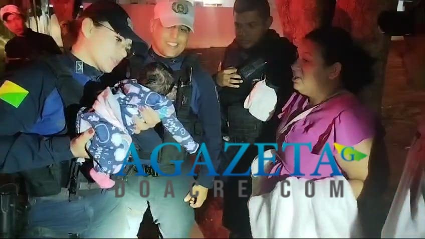 Polícia Militar salva recém-nascida de asfixia após amamentação no Bairro 6 de Agosto
