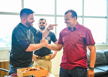 Governador Cameli e presidente do Iapen, Frank Costa, reafirmaram fortalecimento da área - Foto: Diego Gurgel/Secom