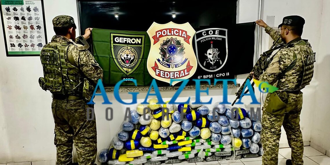 Grande apreensão de drogas no AC gera prejuízo de R$ 1 milhão ao crime organizado