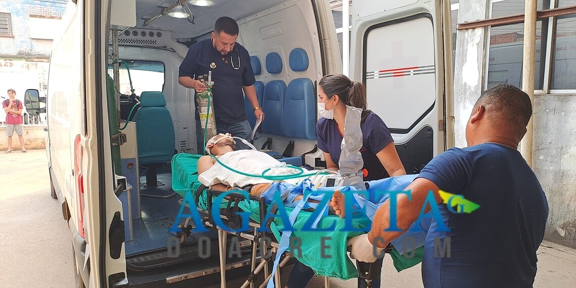 Homem sofre traumatismo craniano ao ser atingido por árvore durante derrubada no interior do Acre