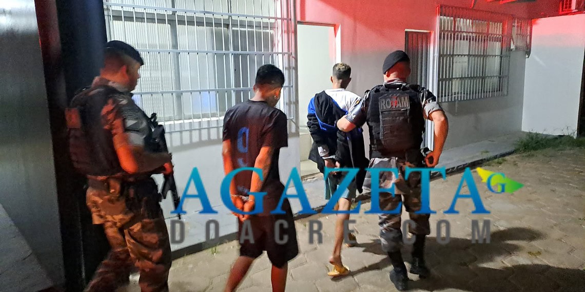 BOPE apreende menores armados no bairro da Pista, em Rio Branco