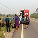 Mulher perde o controle de motocicleta e sofre acidente na estrada do Bujari