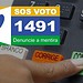 SOS VOTO: cidadão pode denunciar mentiras sobre o processo eleitoral pelo 1491