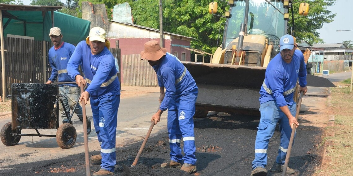 Prefeitura de Rio Branco intensifica pavimentação asfáltica nas principais vias