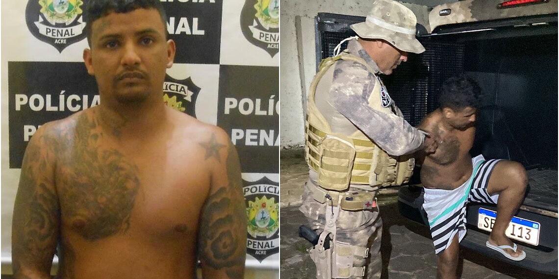 Bope captura terceiro preso que fugiu do Complexo Prisional em Rio Branco; três seguem foragidos