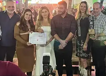 A família Teixeira foi agraciada com uma homenagem especial ao patriarca Eliezer Teixeira Filho por sua contribuição à pecuária do Estado