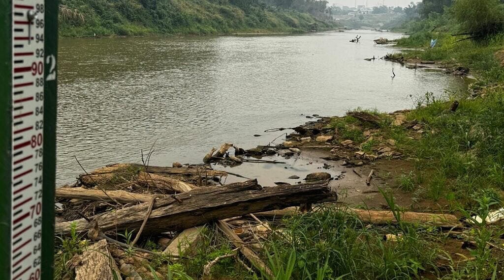 Rio Acre, no município de Brasiléia - Foto: Divulgação/Defesa Civil Municipal de Brasiléia
